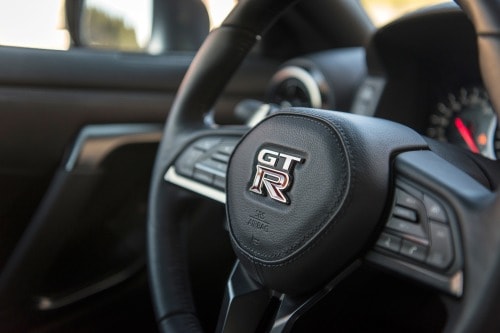 2018 Nissan GT-R Premium Coupe Steering Wheel Detail
