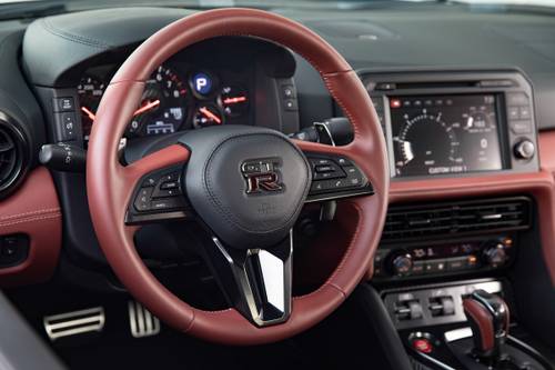 2019 Nissan GT-R Premium Coupe Steering Wheel Detail