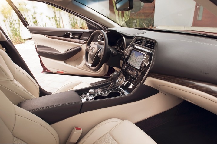 One of the best parts of the 2016 Maxima is its comfortable and tastefully appointed cabin.