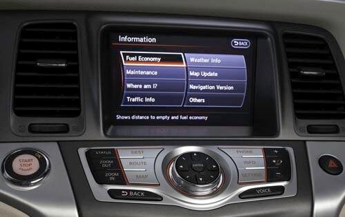 2012 Nissan Murano CrossCabriolet Center Console