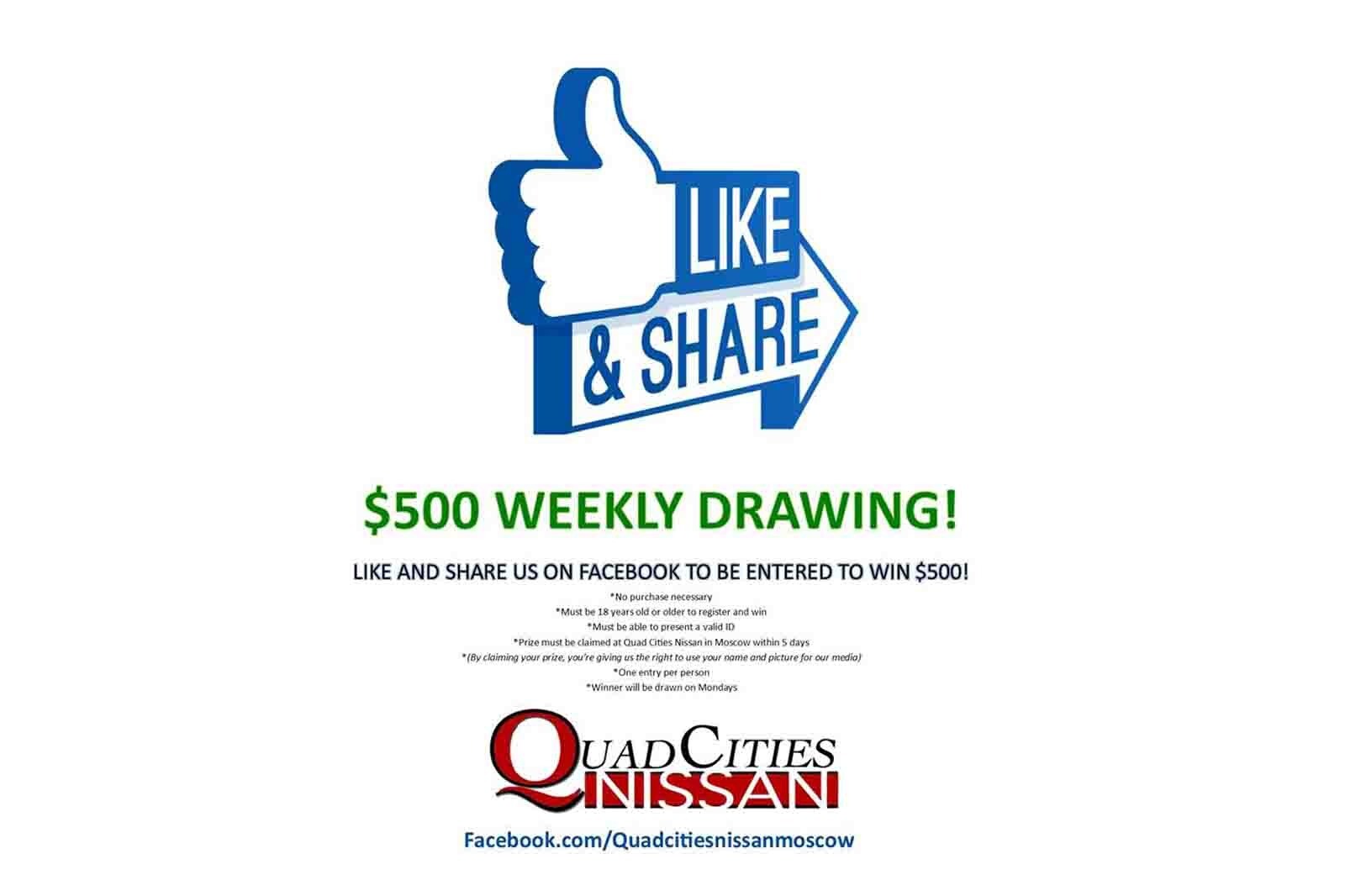 Quad Cities Nissan Offers $500 Weekly Prize to Grow Community Awareness
