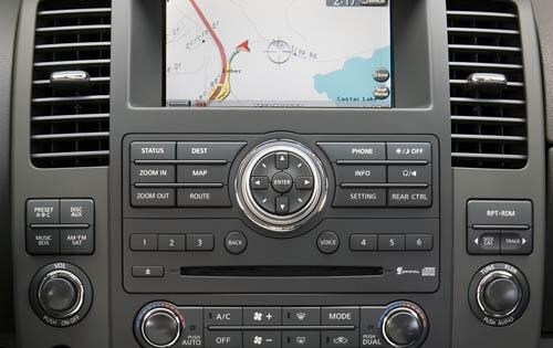 2011 Nissan Pathfinder LE V8 Center Console Shown
