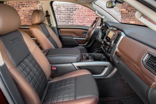 2017 Nissan Titan Platinum Reserve Crew Cab Pickup Interior