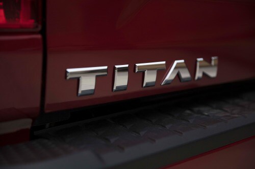2017 Nissan Titan SV Extended Cab Pickup Rear Badge
