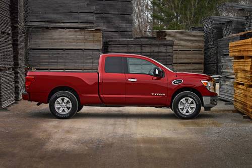 2017 Nissan Titan SV Extended Cab Pickup Profile Shown