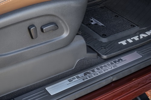 2018 Nissan Titan Platinum Reserve Crew Cab Pickup Interior Detail