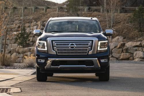 Nissan Titan Platinum Reserve Crew Cab Pickup Exterior Shown
