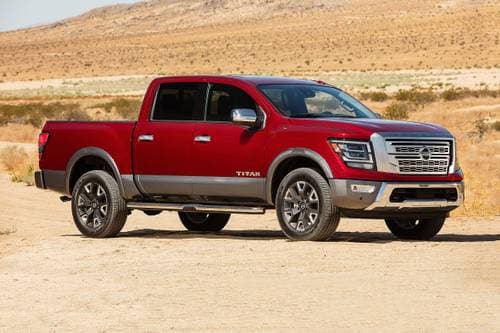 Titan Platinum Reserve Crew Cab Pickup Exterior Shown