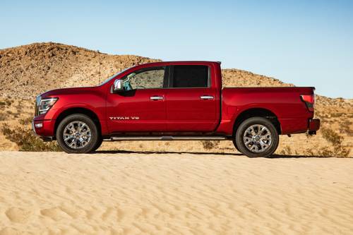 2021 Nissan Titan SL Crew Cab Pickup Profile Shown