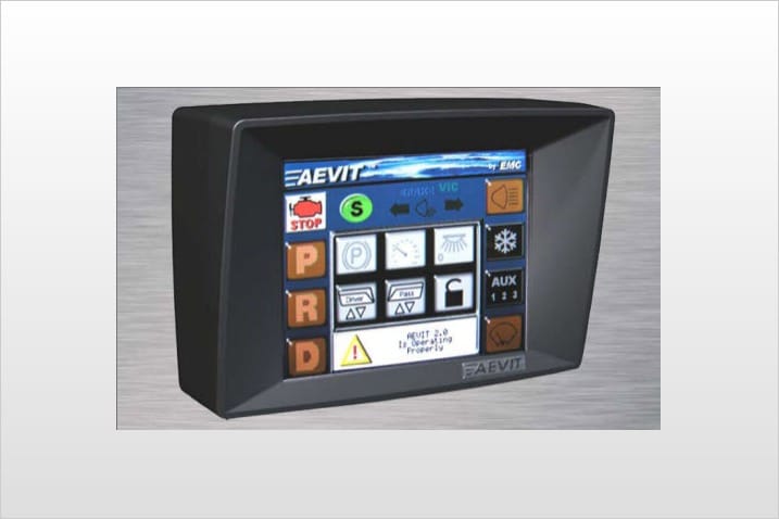 AEVIT, or advanced electronic vehicle interface technology, allows drivers to control  secondary vehicle functions without major vehicle modifications.