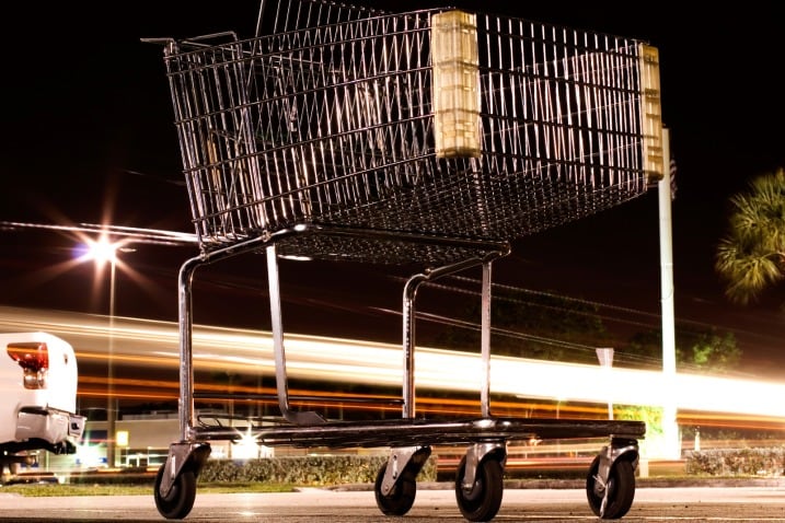 By parking in a shopping center's hinterlands, you can avoid the cluster of carts that can bash your car.