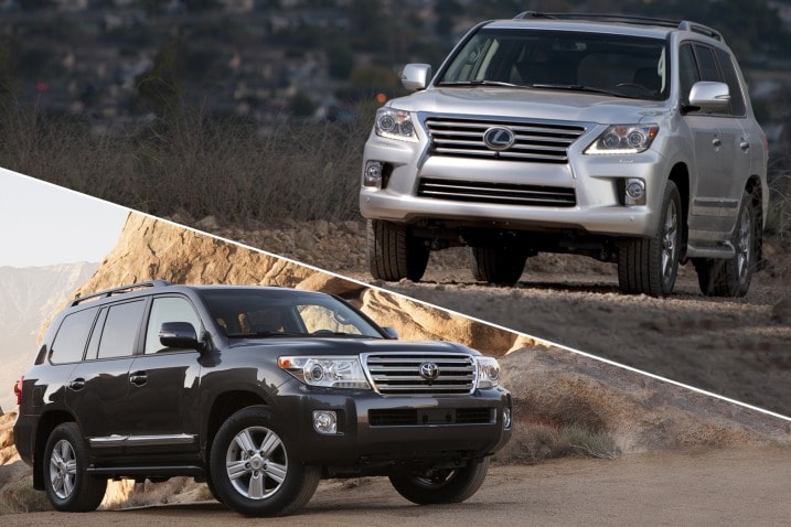 Sometimes, the difference in price between a luxury vehicle and its non-luxury cousin starts and stays close. That's the case with the Lexus LX 570 and the Toyota Land Cruiser.