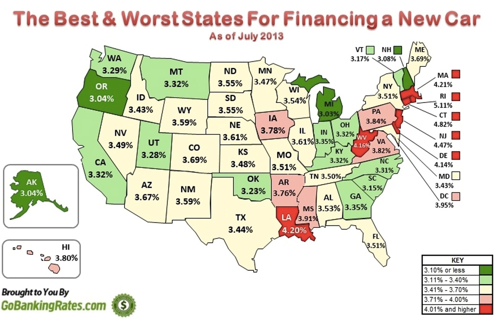 New Study Reveals States With Lowest Auto Loan Rates | Edmunds