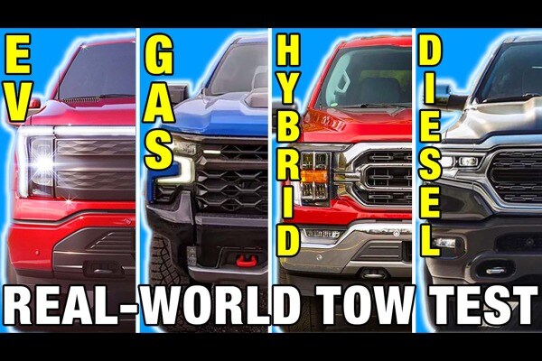 Ford F-150 Lightning TOW TEST! | Real-World Truck Towing Comparison | EV vs. Diesel, Gas & Hybrid