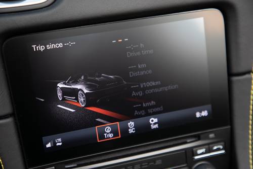 2020 Porsche 718 Boxster Spyder Convertible Center Console