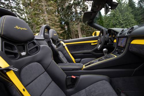 2020 Porsche 718 Boxster Spyder Convertible Interior Detail