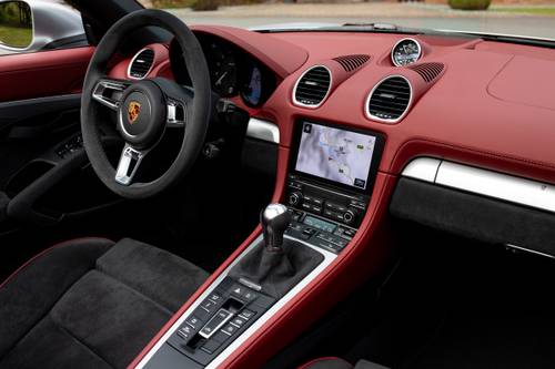 2020 Porsche 718 Boxster Spyder Convertible Steering Wheel Detail