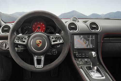 2019 Porsche 718 Cayman GTS Coupe Steering Wheel Detail