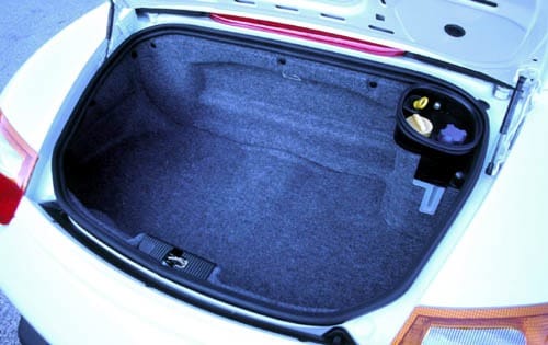 2000 Porsche Boxster Rear Cargo Area