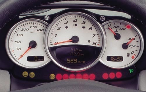2003 Porsche Boxster 2dr Convertible, European Gauges Shown
