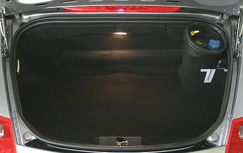 2004 Porsche Boxster S Cargo Area