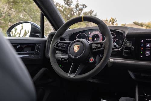 2025 Porsche Cayenne Coupe Turbo GT 4dr SUV Steering Wheel Detail