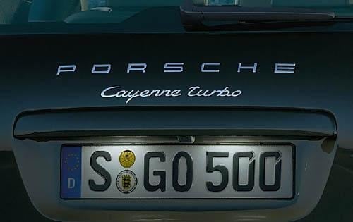 2011 Porsche Cayenne Turbo Rear Badging