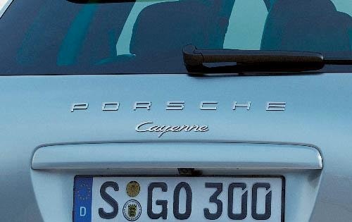 2012 Porsche Cayenne Rear Badging