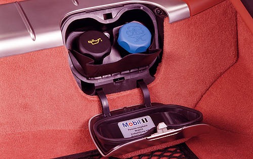 2006 Porsche Cayman S Oil Fill Access