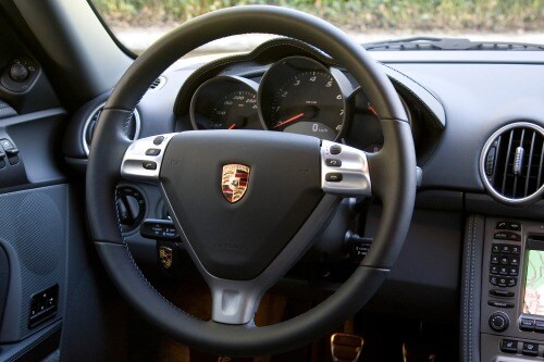 2007 Porsche Cayman Coupe Steering Wheel Detail