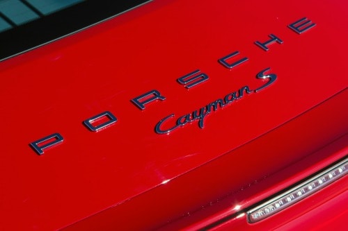 2014 Porsche Cayman S Coupe Rear Badge