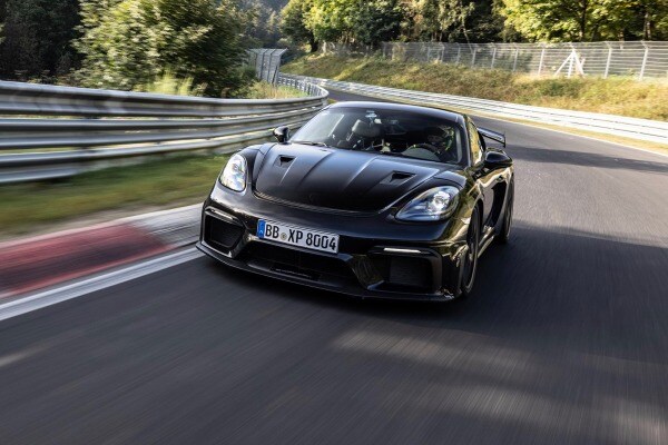The Porsche Cayman GT4 RS Is Almost Here, and Its Nurburgring Lap Time Is Incredible