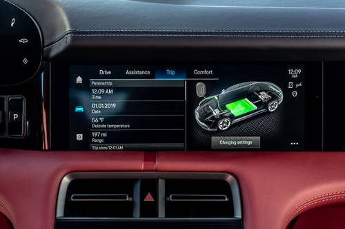 2020 Porsche Taycan 4S Sedan Center Console
