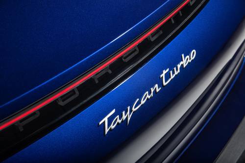 2020 Porsche Taycan Turbo Sedan Rear Badge