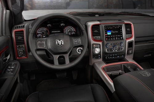 2017 Ram 1500 Rebel Crew Cab Pickup Steering Wheel Detail