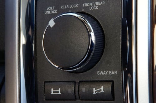 2012 Ram 2500 Power Wagon Crew Cab Pickup Differential Control Detail