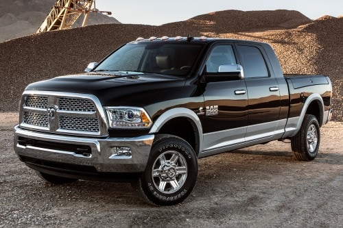 2015 Ram 2500 Laramie Mega Cab Pickup Exterior with Options Shown.