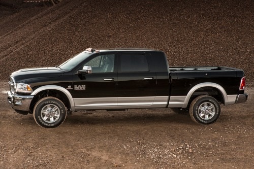 2015 Ram 2500 Laramie Mega Cab Pickup Profile with Options Shown.