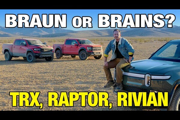 Ram TRX vs. Ford Raptor vs. Rivian R1T | Which Pickup Truck Is More Fun? | Off-Road, HP & More