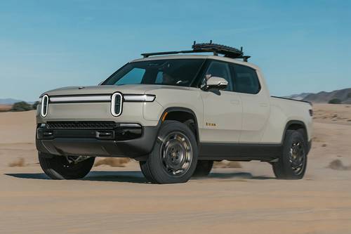 2025 Rivian R1T California Dune Crew Cab Pickup Exterior