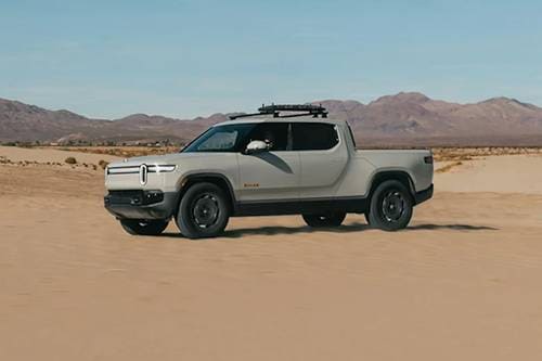 2025 Rivian R1T California Dune Crew Cab Pickup Exterior