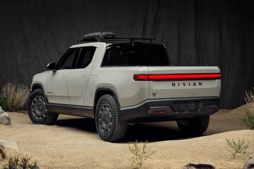 2025 Rivian R1T California Dune Crew Cab Pickup Exterior