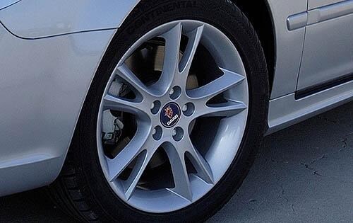 2008 Saab 9-5 Aero Wheel Detail
