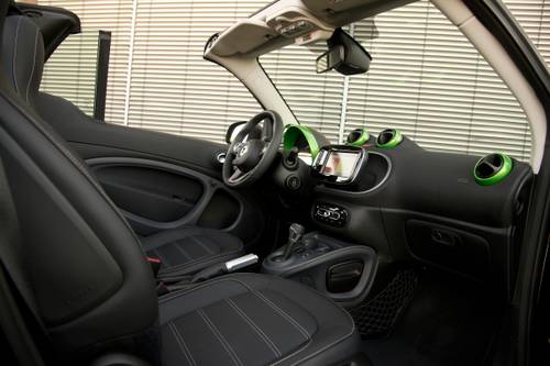 2019 smart EQ fortwo prime Convertible Interior. European Model Shown.