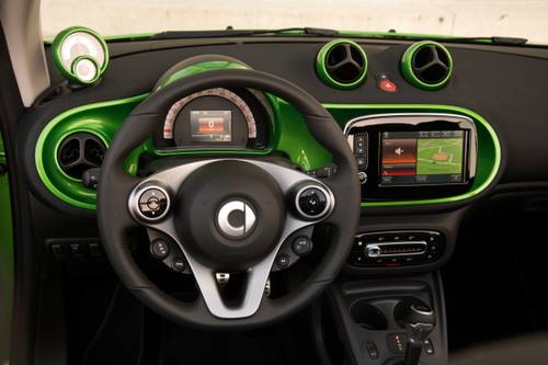 2019 smart EQ fortwo prime Convertible Steering Wheel Detail. European Model Shown.