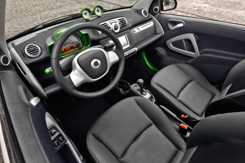 2016 smart fortwo electric drive cabriolet Convertible Interior Shown