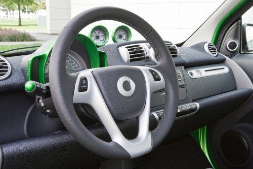 2016 smart fortwo electric drive coupe 2dr Hatchback Steering Wheel Detail