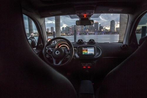 2017 smart fortwo electric drive prime 2dr Hatchback Dashboard Shown
