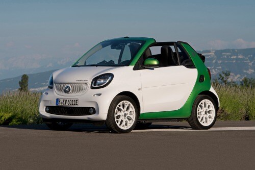 2017 smart fortwo electric drive prime Convertible Exterior European Model Shown.