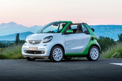2018 smart fortwo electric drive prime Convertible Exterior. European Model Shown.
